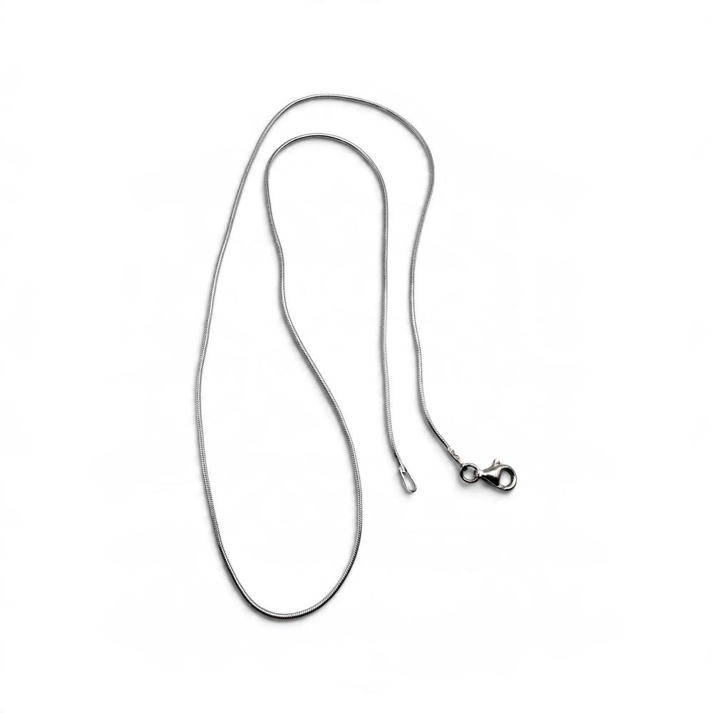 Sterling Silver 925 Snake Chain Necklace 18" 1mm 3g Lobster Clasp Jewelry